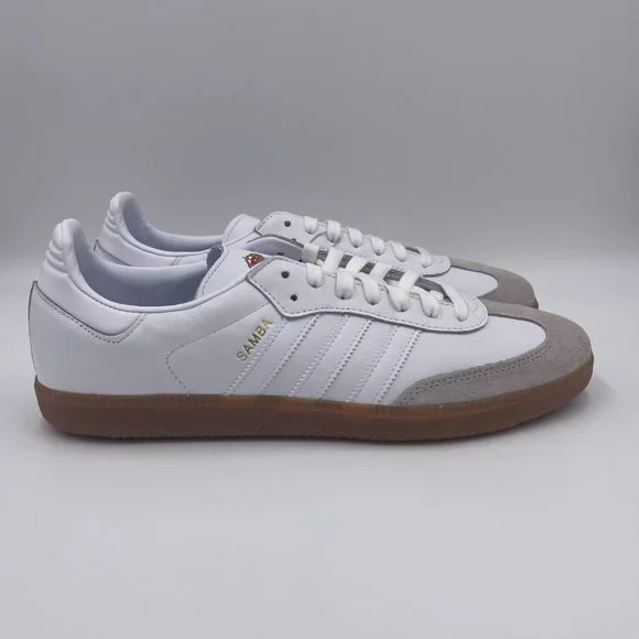 adidas Samba Real Madrid White / Gum Mens Shoes - Picture 1 of 8